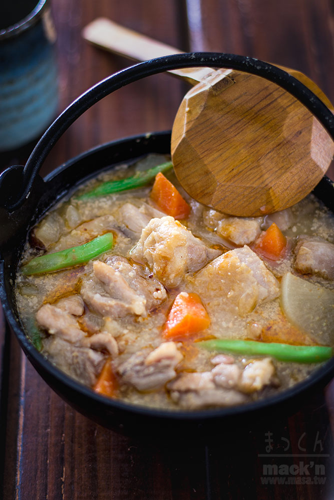 雞肉食譜,火鍋食譜-Prikara胡麻味噌風味燉煮雞肉蔬菜