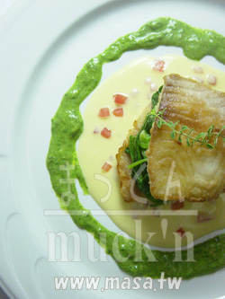 美食食譜-法式白身魚兩色奶油醬