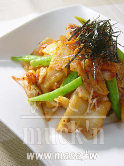減肥食譜-韓式泡菜蘿蔔糕Fettuccine,年菜食譜