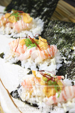 壽司食譜-創作甜蝦手卷,年菜食譜